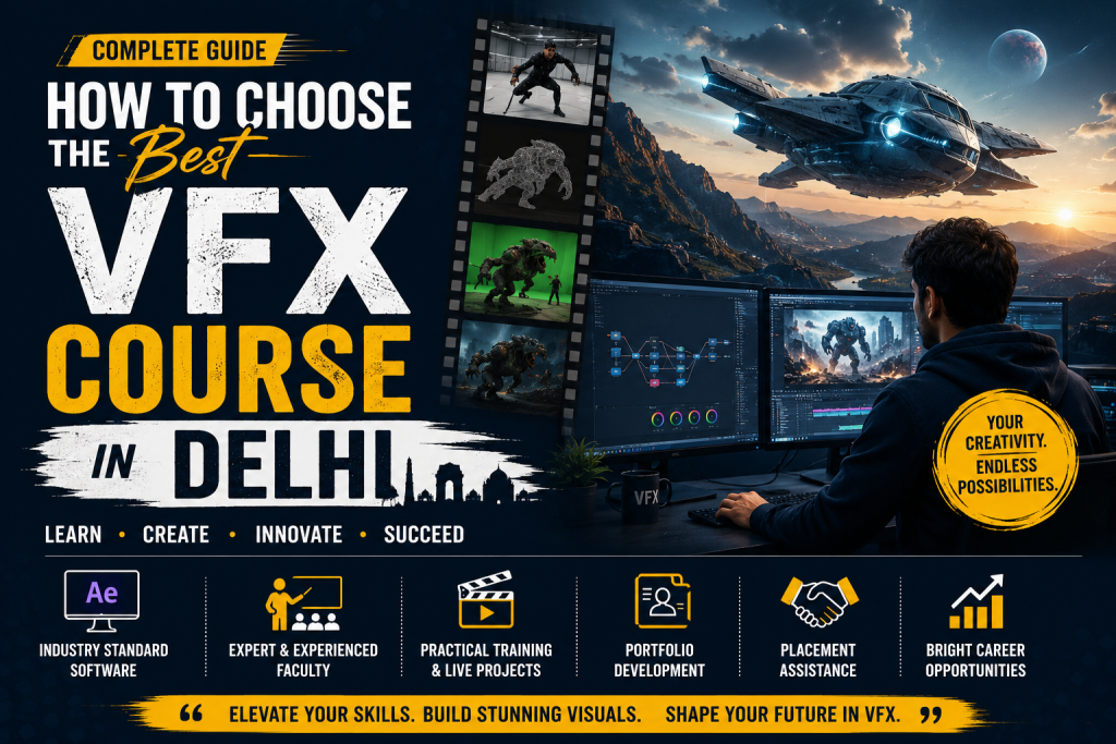 How to Choose the Best VFX Course in Delhi – Professional VFX Training Guide