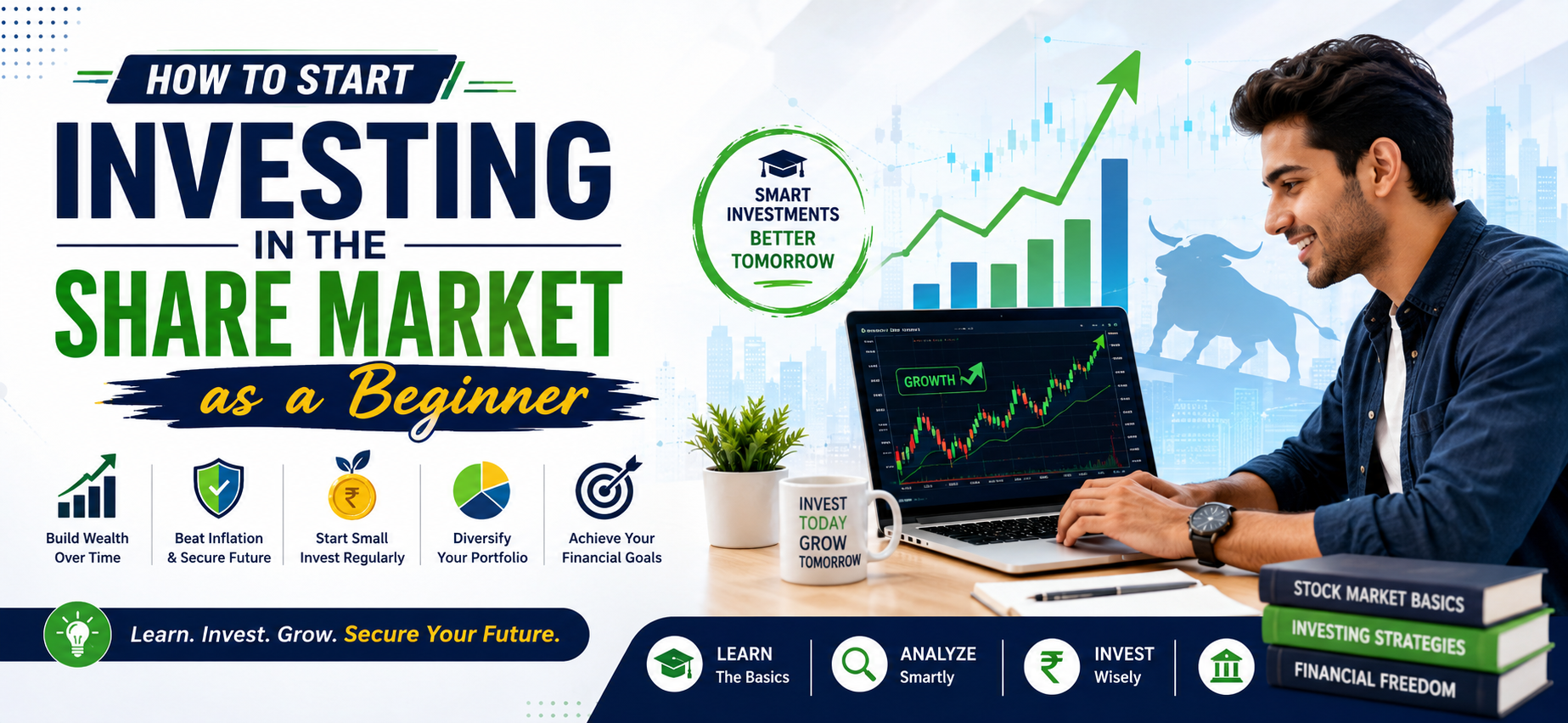 Read more about the article How to Start Investing in the Share Market as a Beginner (Complete Guide 2026)